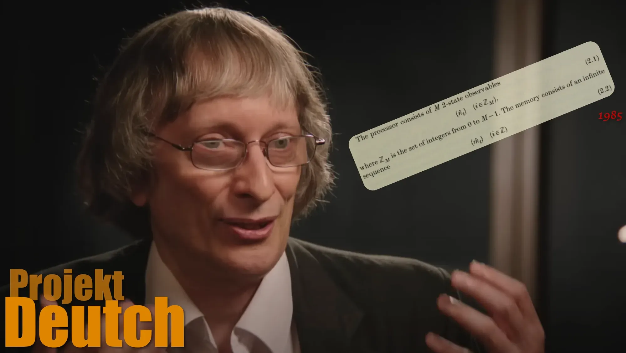 Rys 12. David Deutch - ojciec komputerów kwantowych